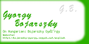 gyorgy bojarszky business card